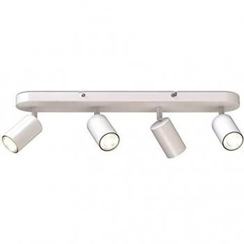 White Metal Ceiling Light with Rotatable Spots