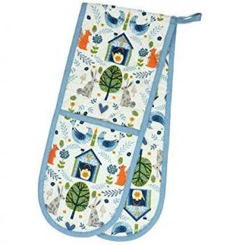 Woodland Double Oven Glove – Dexam, One Size, Multi‑Colour