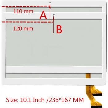 Panel Reemplazo Blanco y Negro 10,1 Tablet Mediatek Tab ZH960 3G 4G con Pantalla Capacitiva