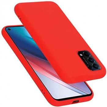 Coque de protection silicone « Liquid Red » pour Oppo Find X3 Lite – étui élégant