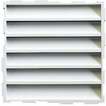 First Plast – Grille ventilante 10cm x 10cm, PVC blanc, option moustiquaire
