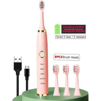 Cepillo de Dientes Eléctrico para Niños y Adultos con IPX7