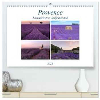 Provence Lavendelzeit in Südfrankreich (hochwertiger Premium Wandkalender 2024 DIN A2 quer) Kunstdruck in Hochglanz