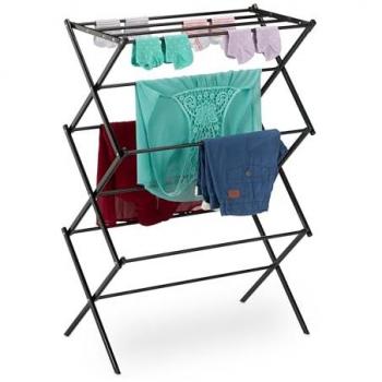 Torre Vestiti Foldable 11 Aste – Metallo Nero