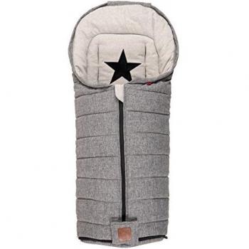 Kaiser‑Stern Thermofußsack – Schwarze Melange