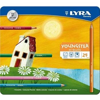 Matite Colorate Laccate 24xLYRA – Astuccio di Metallo per Youngster M24