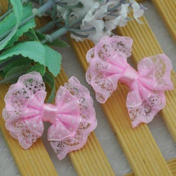 20Pcs Lace Organza Bows for Floral Arrangements