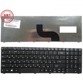 Teclado Acer TravelMate TM 5742G 5742Z 5742ZG 5744 5744Z con distribución rusa, negro