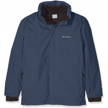 Columbia Homme Veste de Pluie Imperméable Mission Air Interchange, Polyester, Bleu