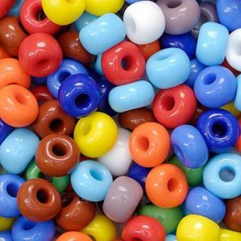 Bunte Rocailles Perlen 5 mm, sortiert, 35 g