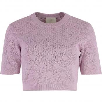 Soft Pink Rib Knit Cropped Shirt – Givenchy S Size