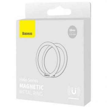 Baseus 2PCS Magnetic Metal Ring for iPhone 16 15 14 13 12 11 Pro Max Plus MagSafe Magnet for Samsung Xiaomi Wireless Charging Plate