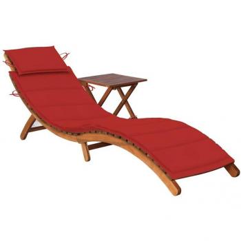 Puesto Relax Prolenta Madera: Tumbona + Mesa