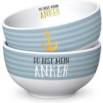 Schöne Müslischale im maritimen Stil – „Mein Anker“