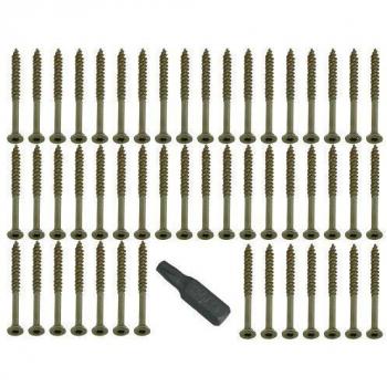 ProGrip 5×80 Torx Wood Screws (2000) + Included Free Bit