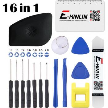 Kit d'outils de réparation pour téléphones 16 en 1