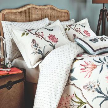Sanderson “Clementine” Cotton Duvet Cover – Duck Egg