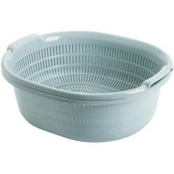 Panier de fruits en plastique avec évier à légumes double couche CY50501