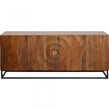 Buffet en bois et acier noir 4 portes Madeira Kare Design