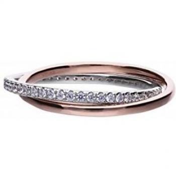 Anillo Entrelaçado Bicolor Diamonfire