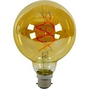Dimmable G95 Spiral LED Bulb 5W B22