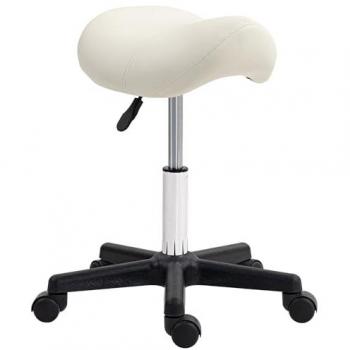 Adjustable Rolling Saddle Stool Chair for Massage and Beauty