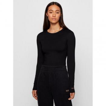 Boss C_Esabel_Active Bluse 50457401 Schwarz Slim Fit