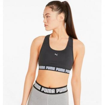 Puma medium impact sportbeha zwart dames