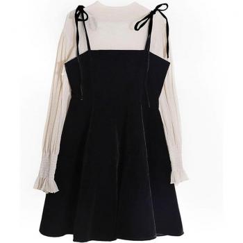 Spring Hipster Age-Reducing Dungaree Dress for Female