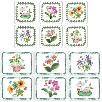 Pimpernel Garden Bliss Mat & Coaster Collection, 6 Pieces