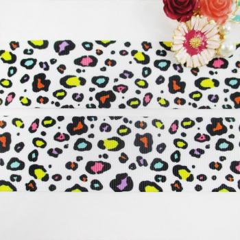 Leopard Design Grosgrain Ribbon