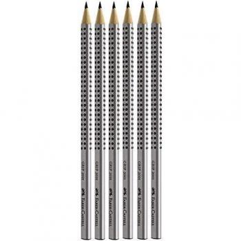 Set di Matite in Grafite Grip 2001 HB – 6 pezzi (Faber Castell)
