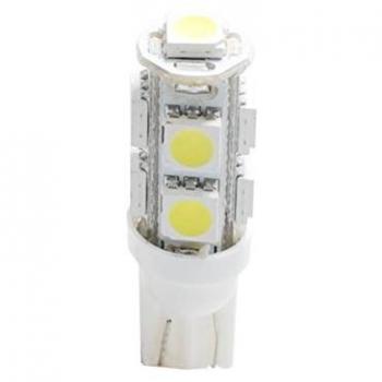 Pack de 2 ampoules LED T10 12 V 1,5 W – 9 LEDs SMD5050 – Blanc