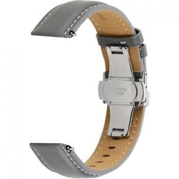 Cinturino Grigio Chiaro Vera Pelle per Galaxy Watch 5/Pro/4