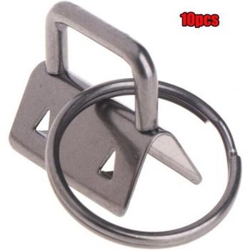 Set de 10 Llaveros 25mm Clip Algodón
