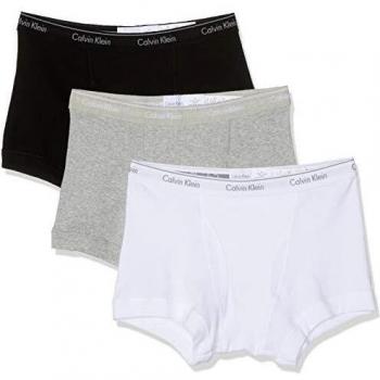 Calvin Klein Men's Underwear Briefs 3-Pack Black/White/Grey Heather XL