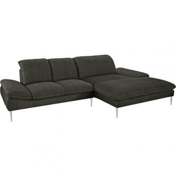 W.SCHILLIG Ecksofa »enjoy&MORE«, Chenille-Flachgewebe in grün