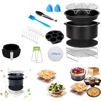 Set Cocina en Aire Caliente 12 Elementos para Freidora de 7
