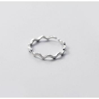 Modian Adjustable Slim Ring in Sterling Silver 925
