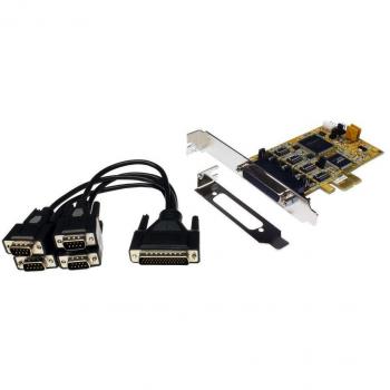 S Seriell RS-232/422/485 PCIe Karte, inkl. LP Bügel und Octopus Kabel, Treiber für Linux/SCO-Unix