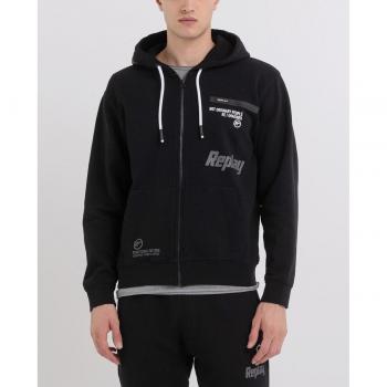 M6706 Felpa Replay Zip Nero S