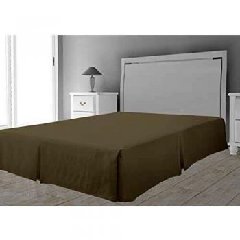 Housse de protection sommier microfibre 160 x 200 cm taupe
