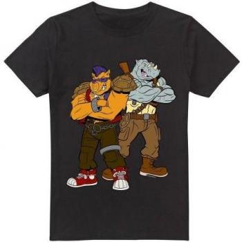 Vêtement 4XL Noir « Bebop & Rocksteady » – T-Shirts Tortues Ninja