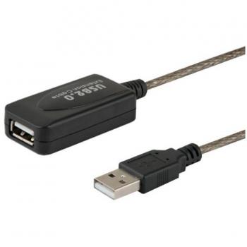 Savio CL-130 Prolongateur USB Actif 10m 2.0-A Male-Femelle
