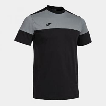Camiseta Joma crew v negra gris para hombre
