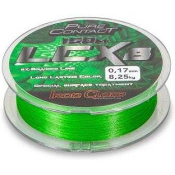 Iron Claw Pure Contact LCX8 150m 0,15mm Schnur Grün