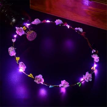 Flashing Floral Hairband for Children