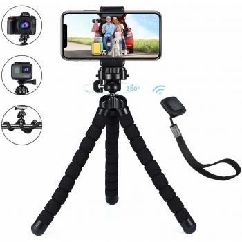 Flexibles Mini‑Reise‑Dreibeinstativ Mpow – iPhone, Samsung, Huawei