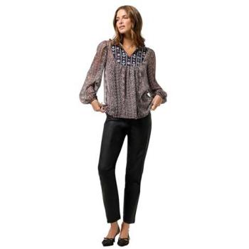 M&Co Black Boho Long Sleeve Blouse – Women’s Style