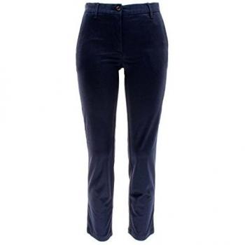 GANT Damen Classic Cropped Chinohose, Größe:44, Farbe:Blau
